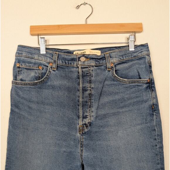 NWT GRLFRND Piper Super High Rise Stretch Slim Cropped Jeans Size 31 - Picture 4 of 10